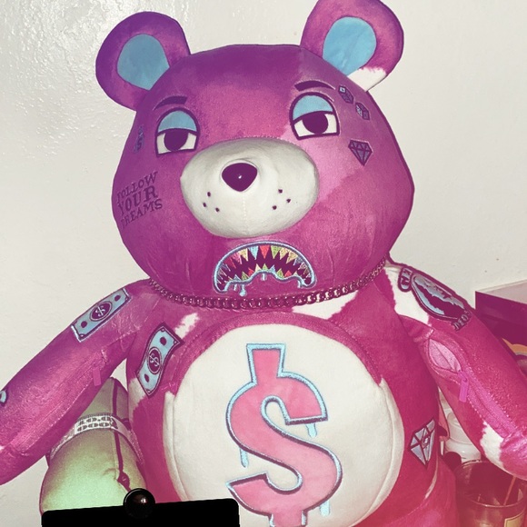 Sprayground, Bags, Pink Teddy Bear Backpack